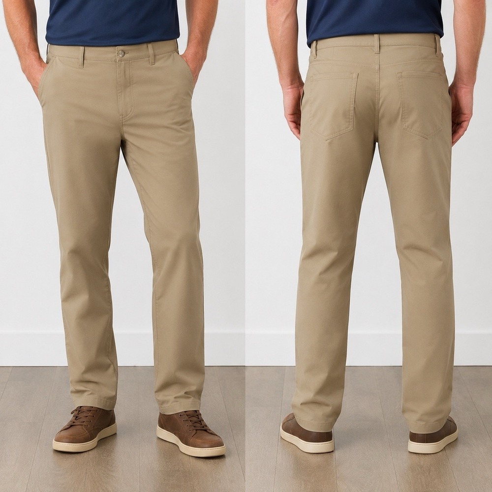 Weatherproof Vintage Tan Hybrid Tech Pants - Men's 34x30 Stretch Nylon - EUC!